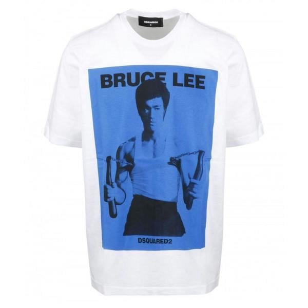 DSquared2 Unisex Adult Bruce Lee Oversized T-Shirt - White