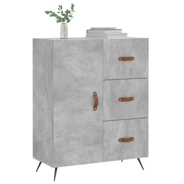 Berkfield Sideboard Concrete Grey 69.5x34x90 cm Engineered Wood