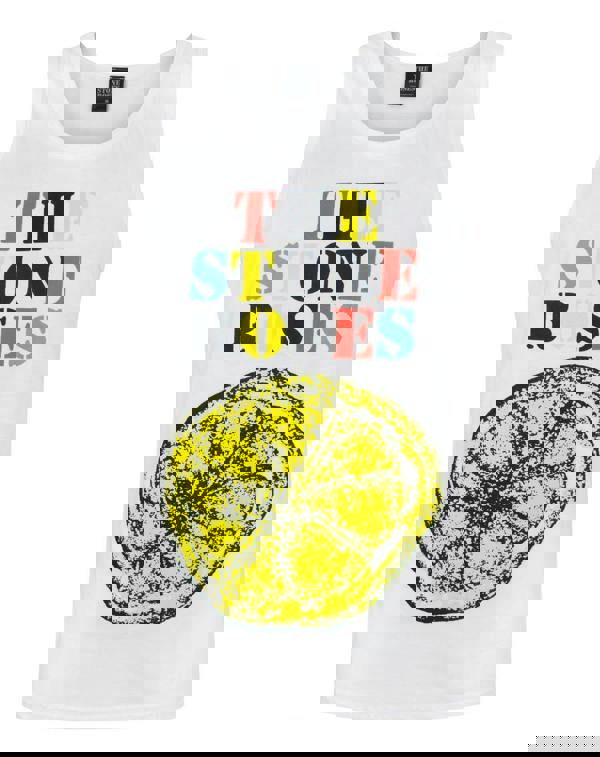 Vanilla Underground The Stone Roses Mens White Logo Vest