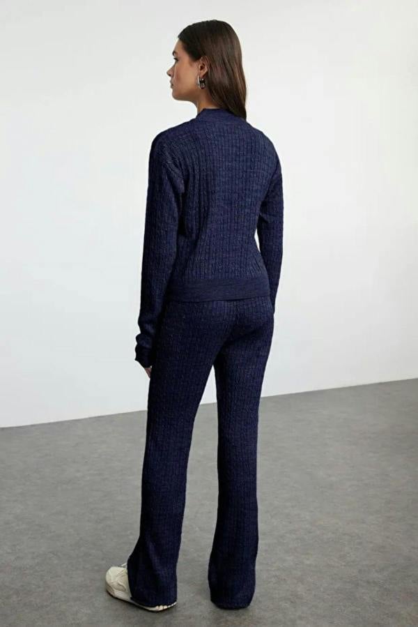 WOVCOR 2-Piece Zip-Up Knit Top & Pants Set