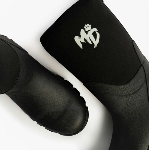 Mud Dogs RUTLAND MID Unisex Neoprene Wellington Boots Black