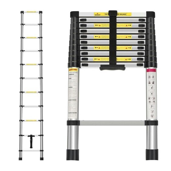 Neo 3.2M Extendable Steel Foldable Telescopic Ladder