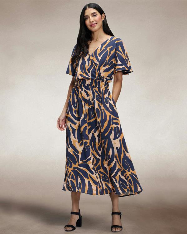 HotSquash Chiffon Midi Dress