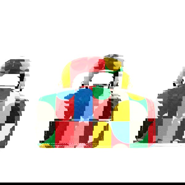 Embassy London Gazelle Mini - Groovy - Mini leather bag in colourful genuine leather and key lock