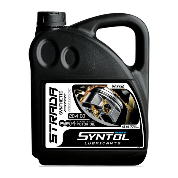 Syntol Strada 4T 20W-60 Semi Synthetic Motorcycle Engine Oil Jaso MA/MA2