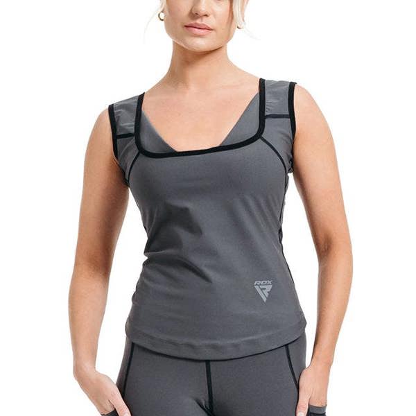 RDX Sports SWEAT VEST WOMEN'S W1 GREY