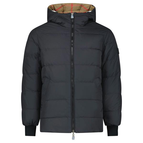 Burberry Barnsfield Parka Check Jacket Black - chancefashionco