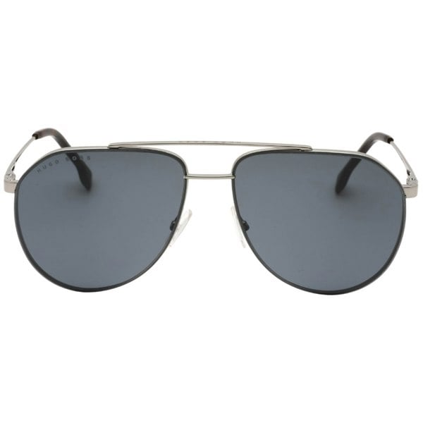 Hugo Boss Grey Lens Ruthenium Dark Silver Sunglasses