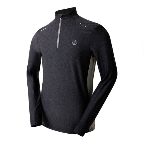Dare 2B Mens Power Up III Jersey - Black Marl