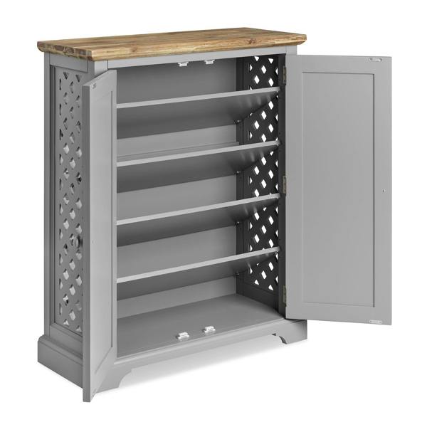 Statement Furniture Florence Shoe Storage Cabinet Large Wooden Shoe Rack