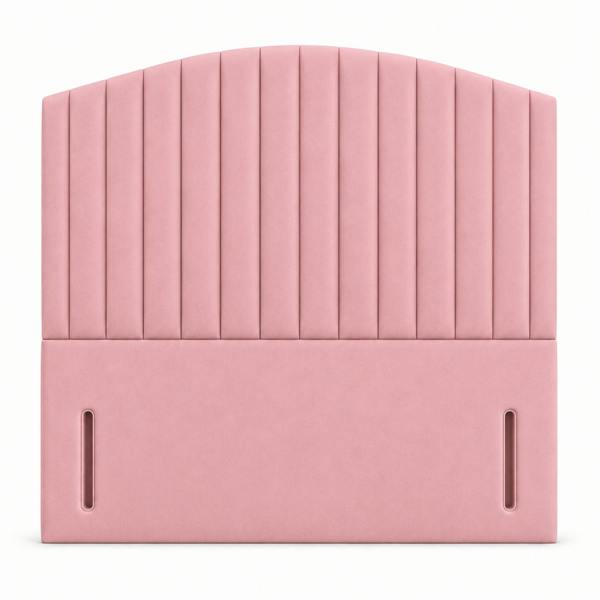 Great British Beds Curve Small Line Headboard - Pink Plush