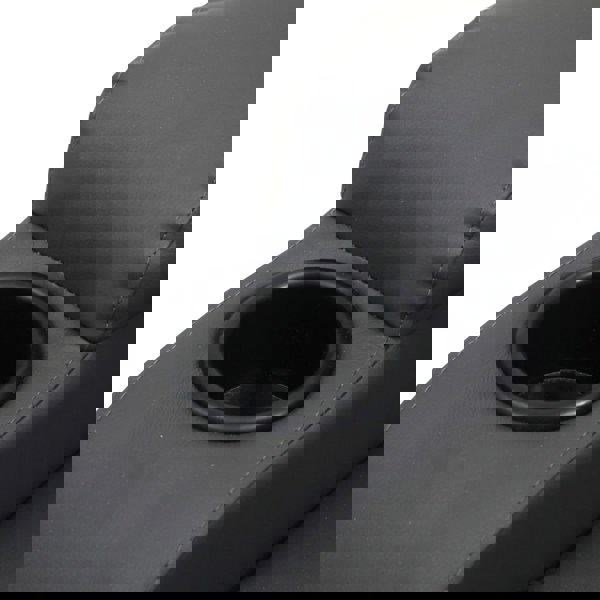 Copenhagan Leather Manual Recliner Armchair with Heat Massager in Grey