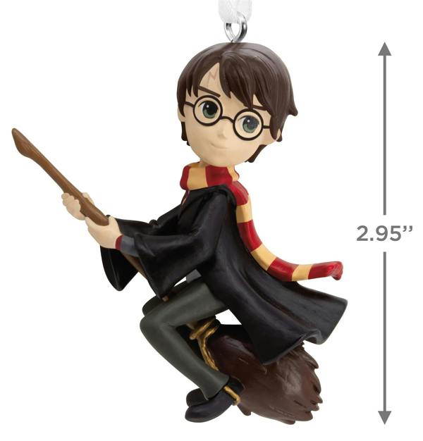 Harry Potter - Harry with Broomstick & Scarf Christmas Tree Ornament