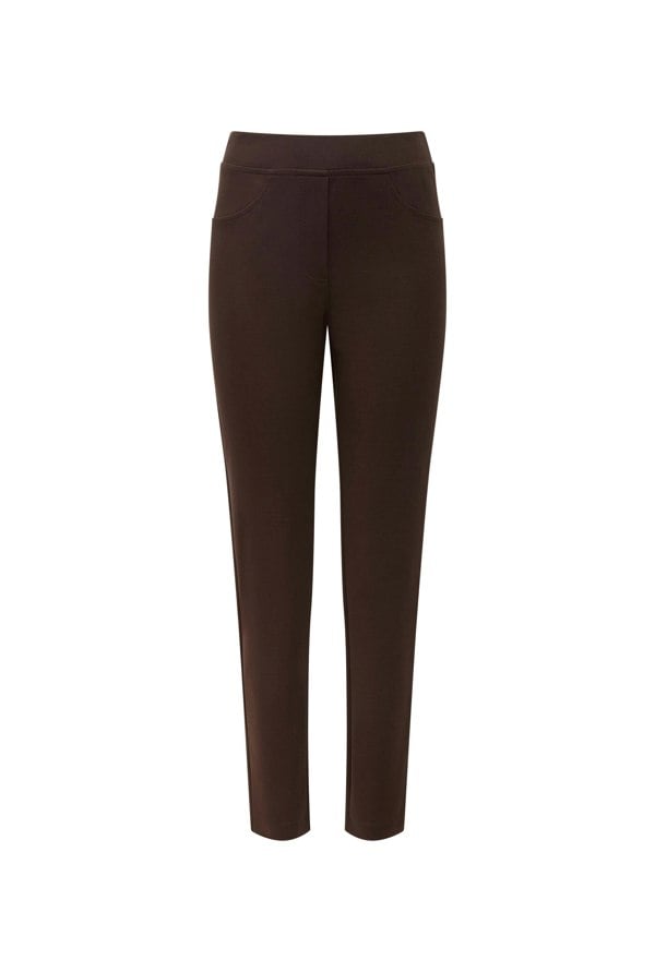 James Lakeland Brown Cigarette Trousers