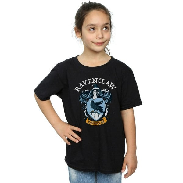 Harry Potter Girls Ravenclaw Cotton T-Shirt - Black