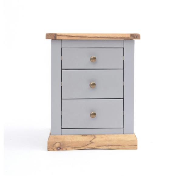 Biccari 3 Drawer Bedside Table