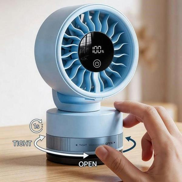 Leaper Portable Rechargeable Suction Cup Fan