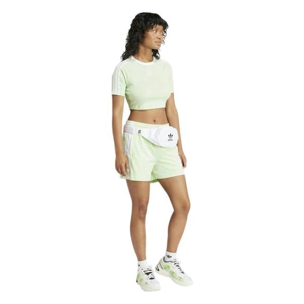 Adidas Womens/Ladies Adibreak Side Stripe Shorts - Green - 