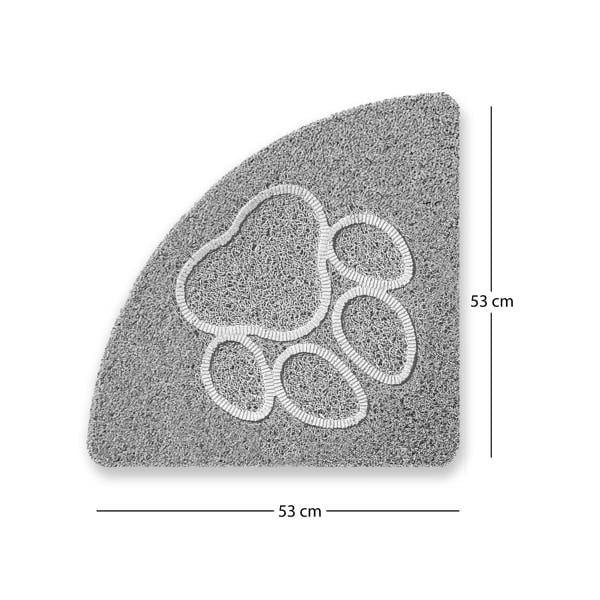 Nicoman Embossed Spaghetti Loofah Anti Slip Shower Mat - Paw