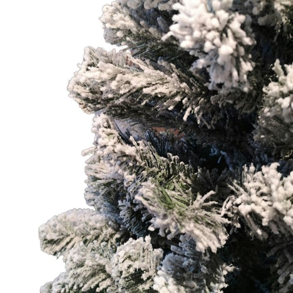 Samuel Alexander Kaemingk 6ft (180cm) Flocked Snowy Imperial Pine Hinged Christmas Trees