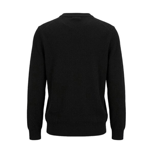 BOSS Anion Piqué Knit Jumper Black