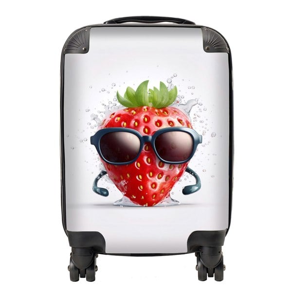 Warren Reed Strawberry In Glasses Suitcase