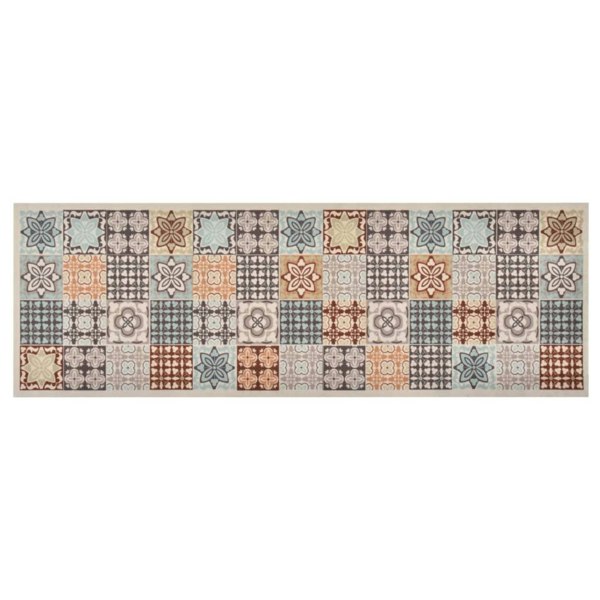 Berkfield Kitchen Carpet Washable Mosaic Colour 45x150 cm