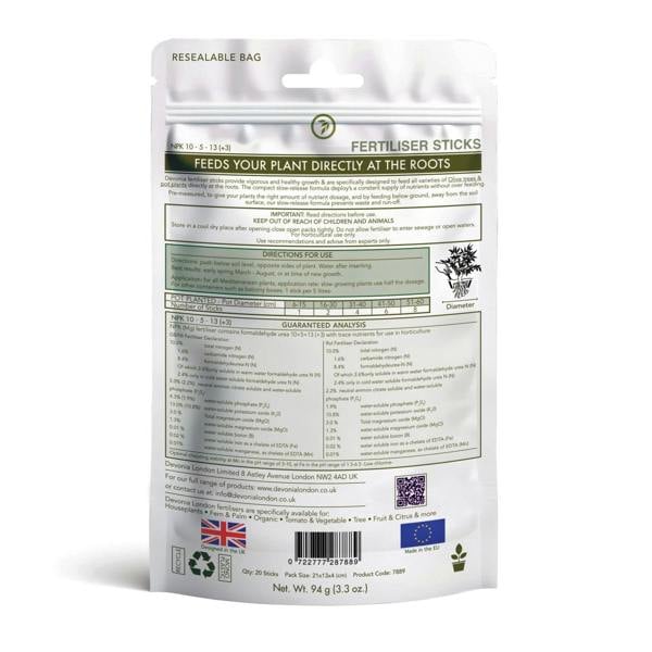 Olive Tree Plant Food Sticks - Devonia London