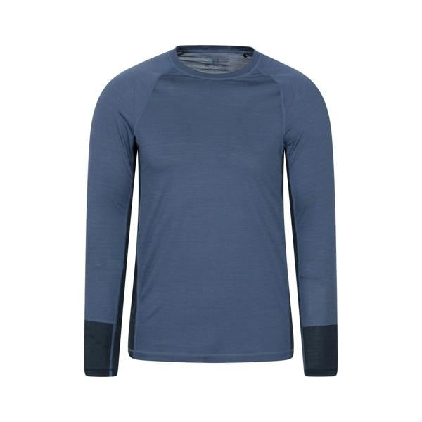 Mountain Warehouse Mens Long-Sleeved Base Layer Top - Navy