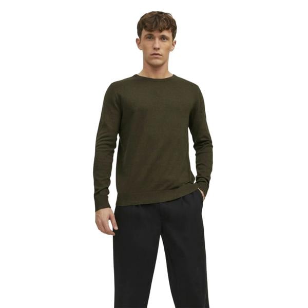 Jack And Jones Mens Knitted Jumper - Olive Night - 