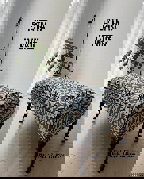 Premium Will Blue Velvet Footstool Ottoman – Multifunctional Footrest & Coffee Table Pouffe - ISTOOLS