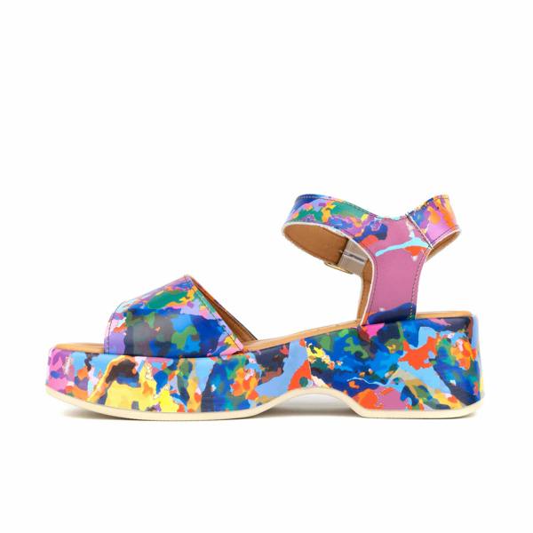Embassy London Palm Rise - Summer Colours - Women's Leather Platform Sandal