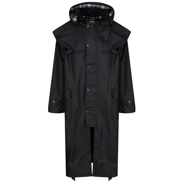 Regatta Mens Cranbrook Waterproof Wax Jacket - Black