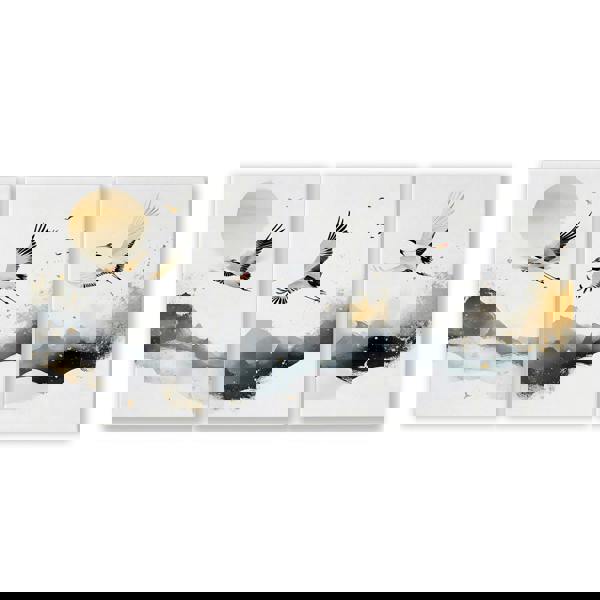 Art For Huge Wall | Set of 3 Asian Inspired Wall art Prints