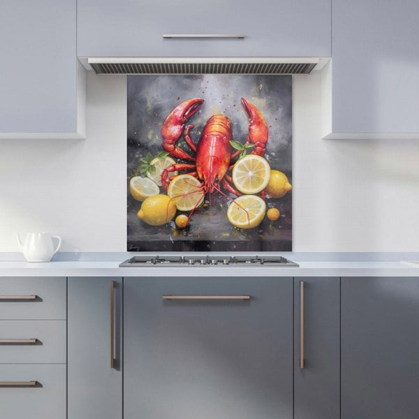 Warren Reed - Designer Lobster And Lemons Kitchen Splashback