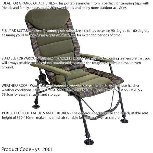 1 Man Waterproof Carp Fishing Bivvy Tent & Reclining Height Adjustable Chair Set - LoopsDirect
