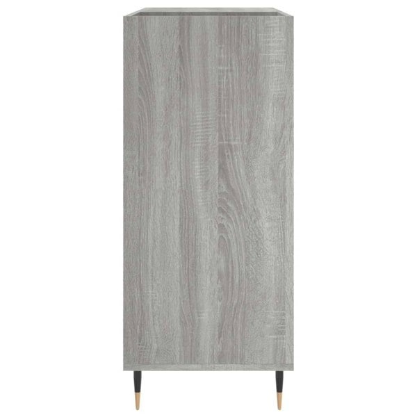 Berkfield Record Cabinet Grey Sonoma 84.5x38x89 cm Engineered Wood