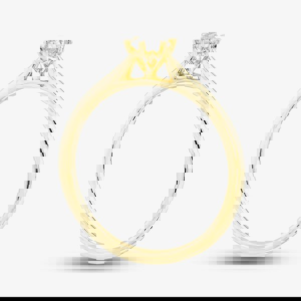 1888 Collection 9ct Yellow Gold 0.25ct Brilliant Cut Diamond Solitaire Ring RPP11-9Y-0.25-H-SI2