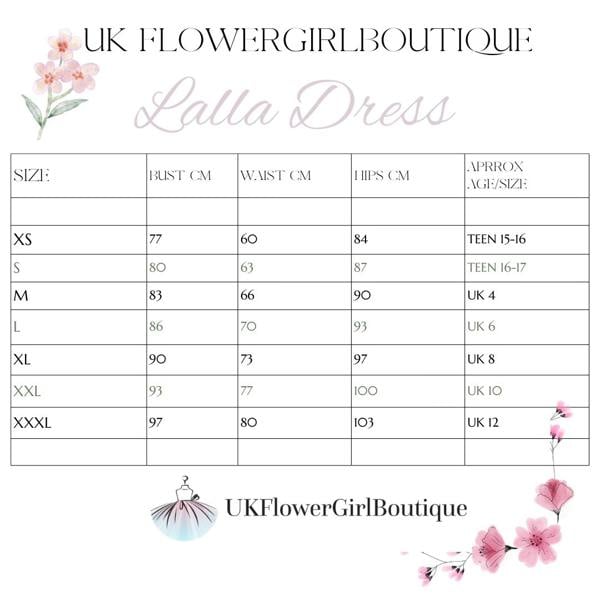 UK Flower Girl Boutique Enchanted Lalla Dress - White