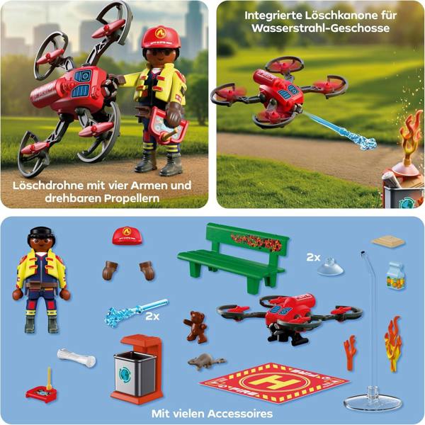 Playmobil Firefighting Drone - 72197 Playset