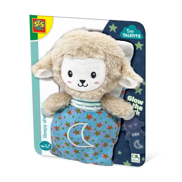 SES Creative Sleepy sheep - Night buddy glow in the dark