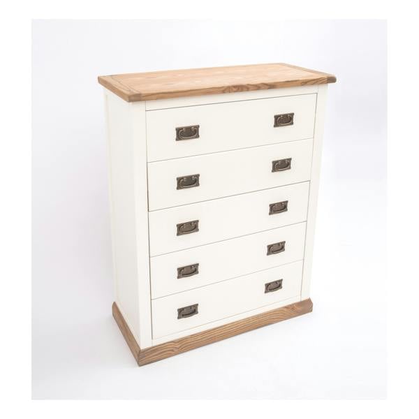 Cabinet Bits Tropea 5 Drawer Chest of Drawers Bras Drop Handle