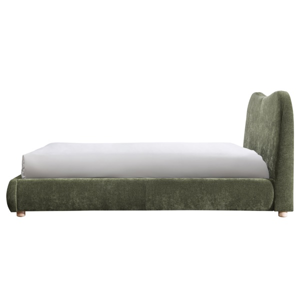 Wave Bed in Natural Weave - King Size - Olive
