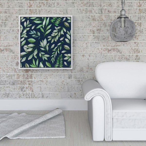 Warren Reed Watercolor Leaves Framed Canvas