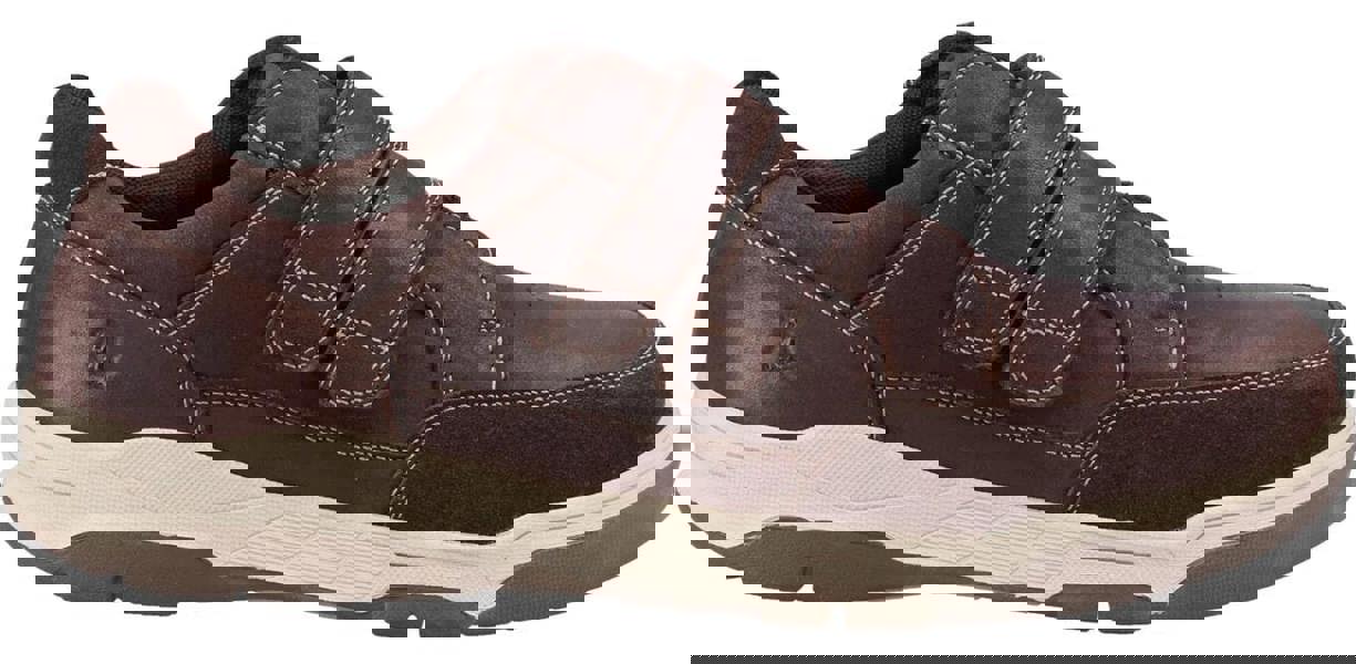 Hush Puppies Fabian Mens Double Touch Fasten Smart Leather Shoes