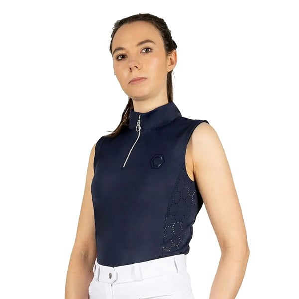 Coldstream Womens Cranshaws Sleeveless Base Layer Top - Navy