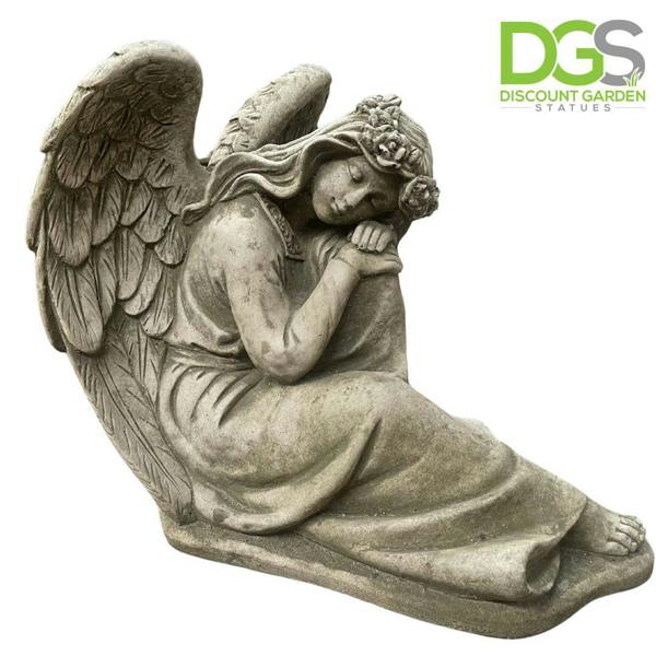 Resting Angels Stone Garden Ornaments