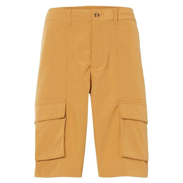 Timberland Mens Leather Badge Water Repellent Cargo Shorts - Wheat