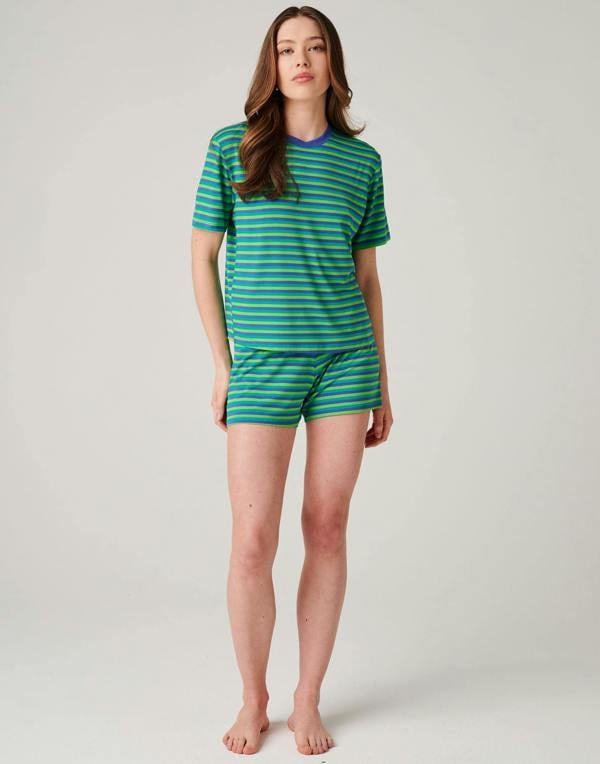 British Boxers Women's Bamboo Short Pyjama Set - Sunny St Ives