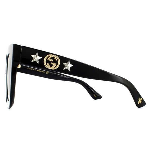 Gucci Sunglasses GG0208S 001 Black Grey Gradient